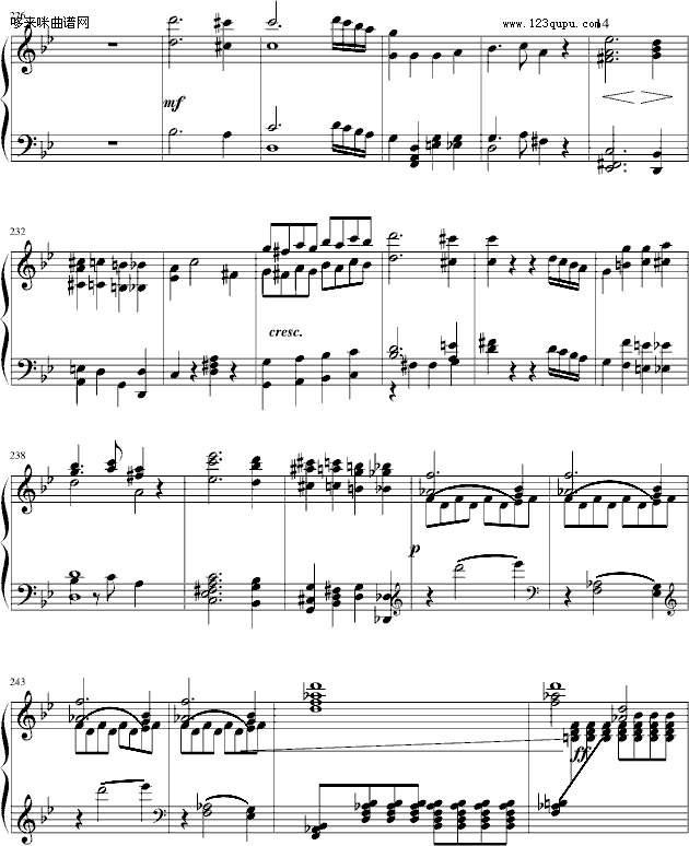 莫扎特第四十号交响曲（第一乐章）-莫扎特钢琴曲谱（图13）