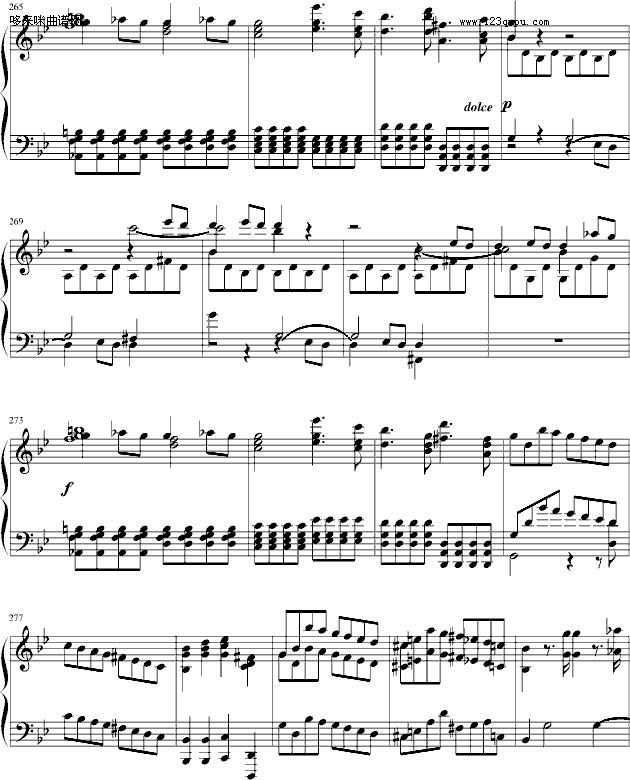 莫扎特第四十号交响曲（第一乐章）-莫扎特钢琴曲谱（图5）