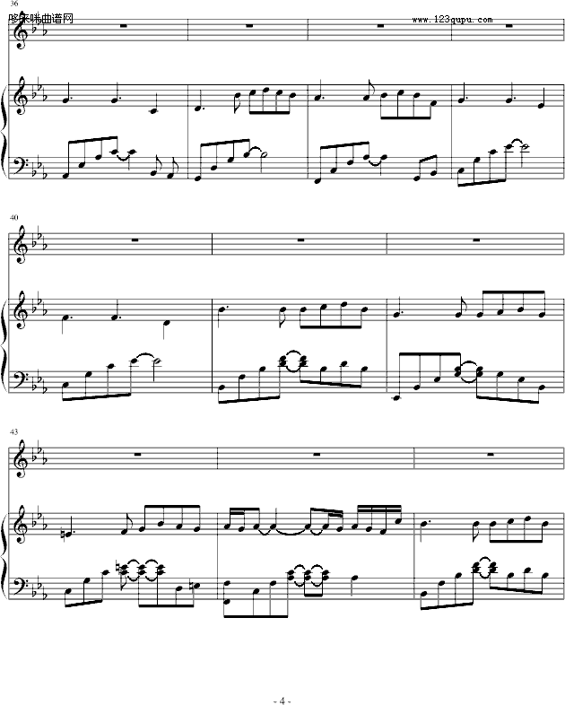 Little Mermaid-班得瑞钢琴曲谱（图4）
