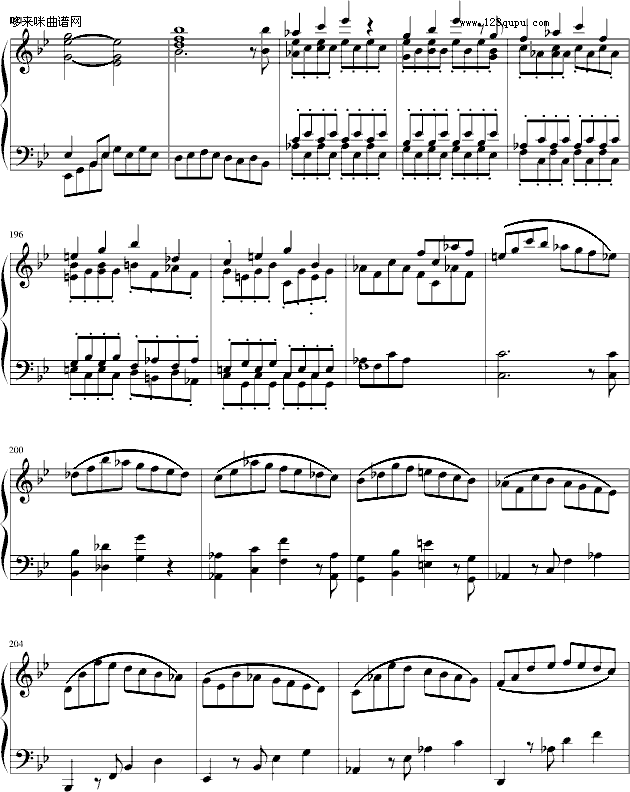 莫扎特第四十号交响曲（第一乐章）-莫扎特钢琴曲谱（图11）