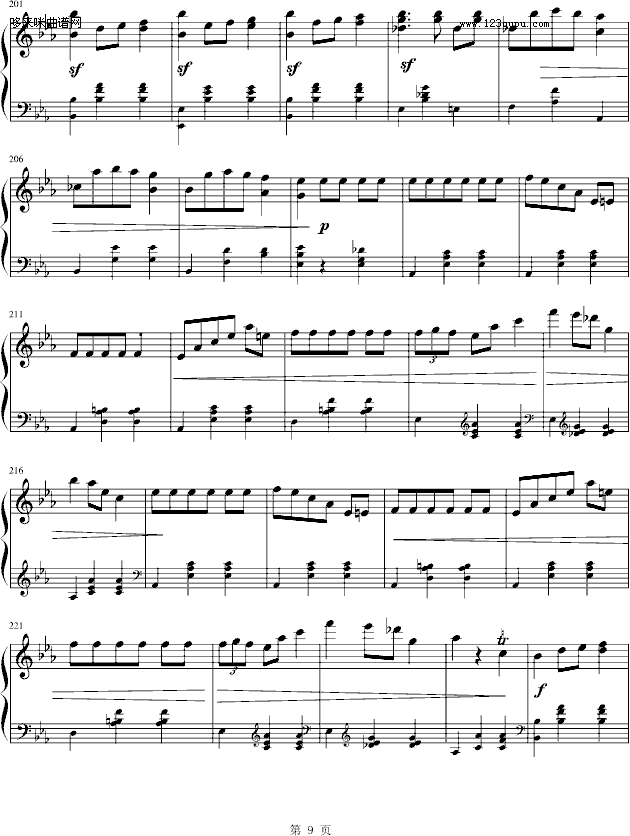 华丽的大圆舞曲-肖邦钢琴曲谱（图9）