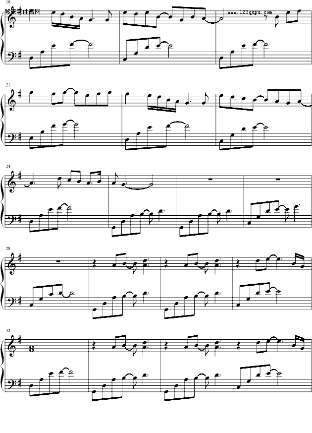 Going Home- Kenny-G 萨克斯经典名曲改编的钢琴曲-世界名曲钢琴曲谱（图2）
