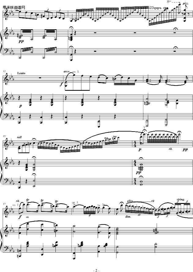 吉普赛之歌-沙拉萨蒂钢琴曲谱（图2）