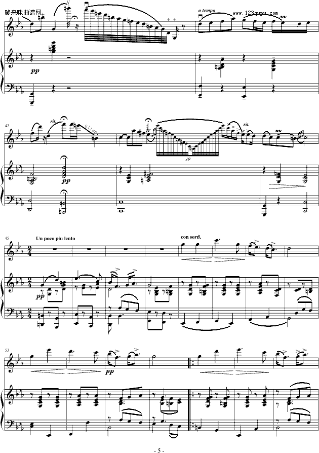 吉普赛之歌-沙拉萨蒂钢琴曲谱（图5）