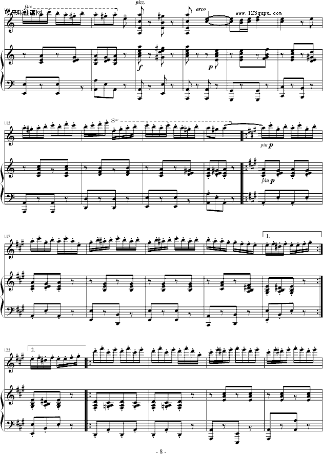 吉普赛之歌-沙拉萨蒂钢琴曲谱（图8）