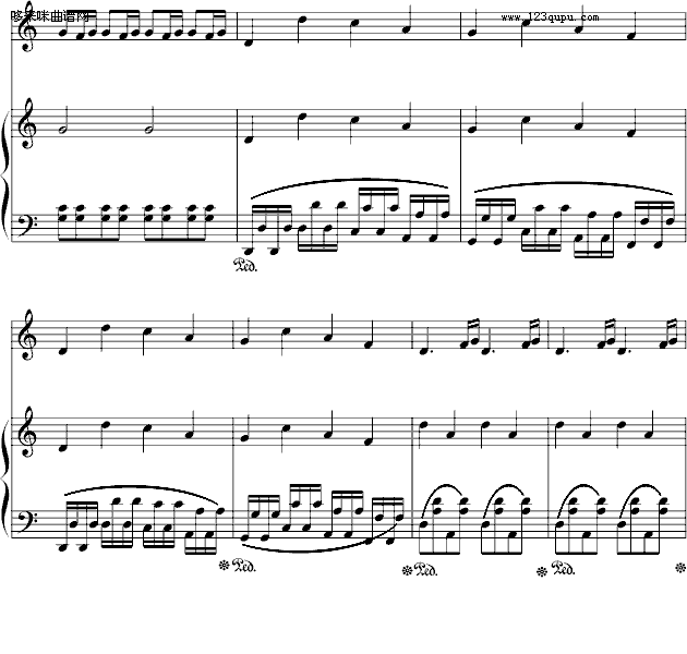 赛马...-中国名曲钢琴曲谱（图2）