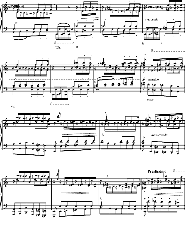 超凡练习曲无题第二首-李斯特钢琴曲谱（图4）