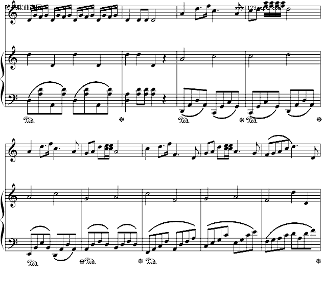 赛马...-中国名曲钢琴曲谱（图3）