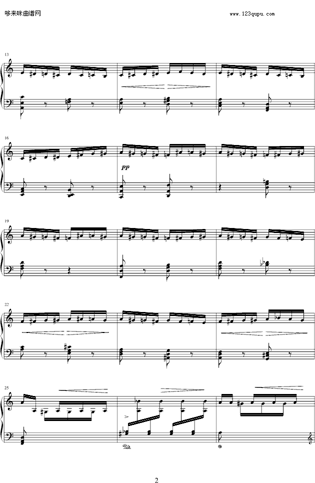 大黄蜂飞行-fantasy.j版-里姆斯基-柯萨科夫钢琴曲谱（图2）