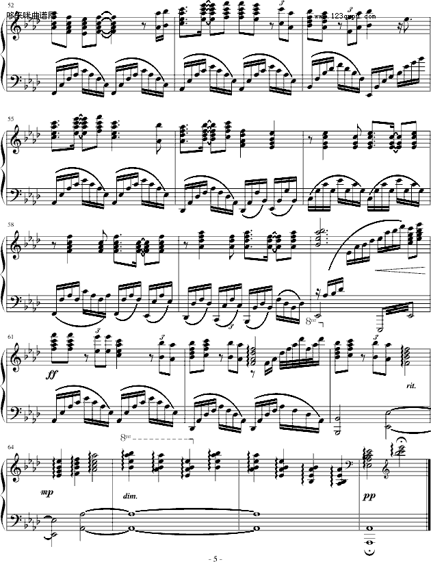 新鸳鸯蝴蝶梦-克莱德曼钢琴曲谱（图5）