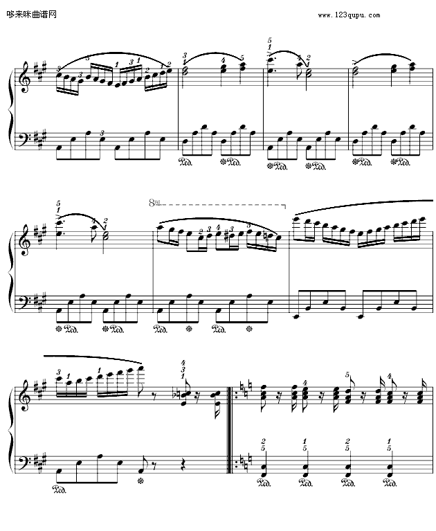 西班牙舞曲-小光版-肖斯塔科维奇钢琴曲谱（图2）
