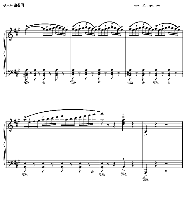 西班牙舞曲-小光版-肖斯塔科维奇钢琴曲谱（图7）