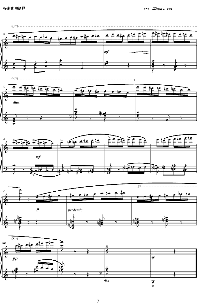 大黄蜂飞行-fantasy.j版-里姆斯基-柯萨科夫钢琴曲谱（图7）