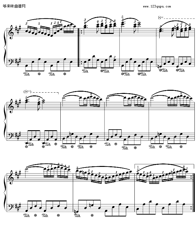 西班牙舞曲-小光版-肖斯塔科维奇钢琴曲谱（图5）