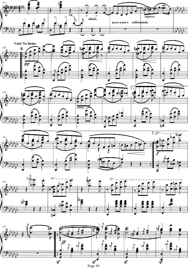 蓝色多瑙河-Schulz-Evler改编-约翰·斯特劳斯钢琴曲谱（图10）