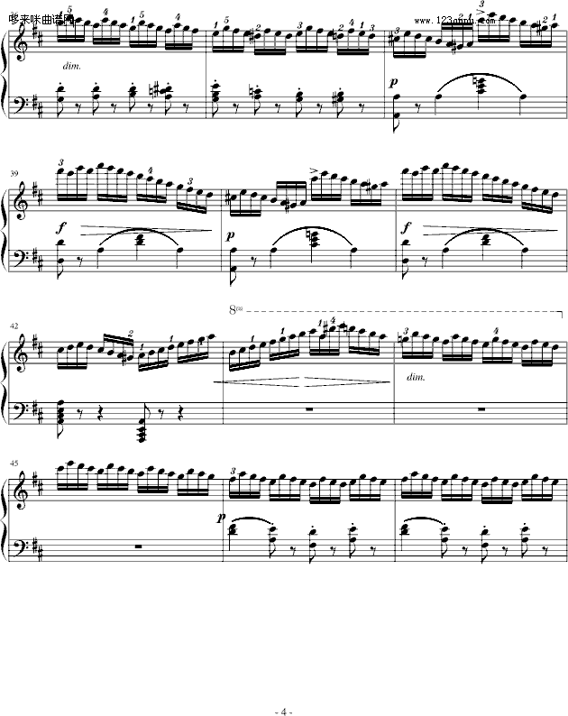练习曲Op.740 No.3-车尔尼钢琴曲谱（图4）
