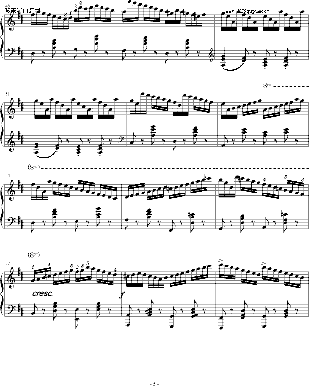 练习曲Op.740 No.3-车尔尼钢琴曲谱（图5）