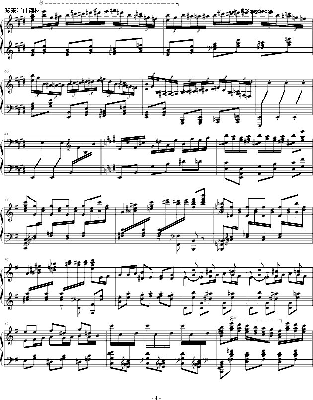 霍洛维兹卡门幻想曲（1927，1968）-比才钢琴曲谱（图4）