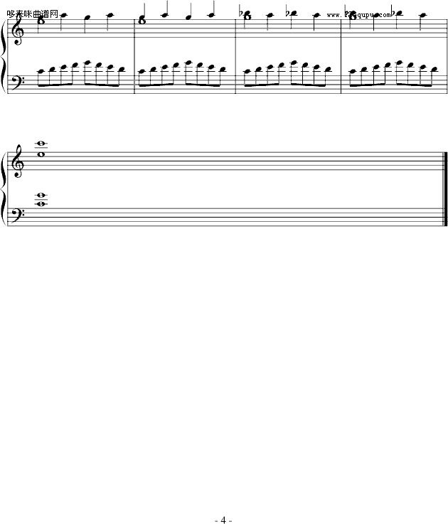 皮史纳手指练习-皮史纳钢琴曲谱（图4）