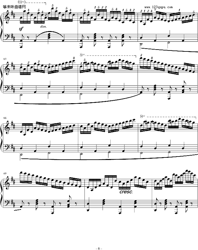 练习曲Op.740 No.3-车尔尼钢琴曲谱（图6）
