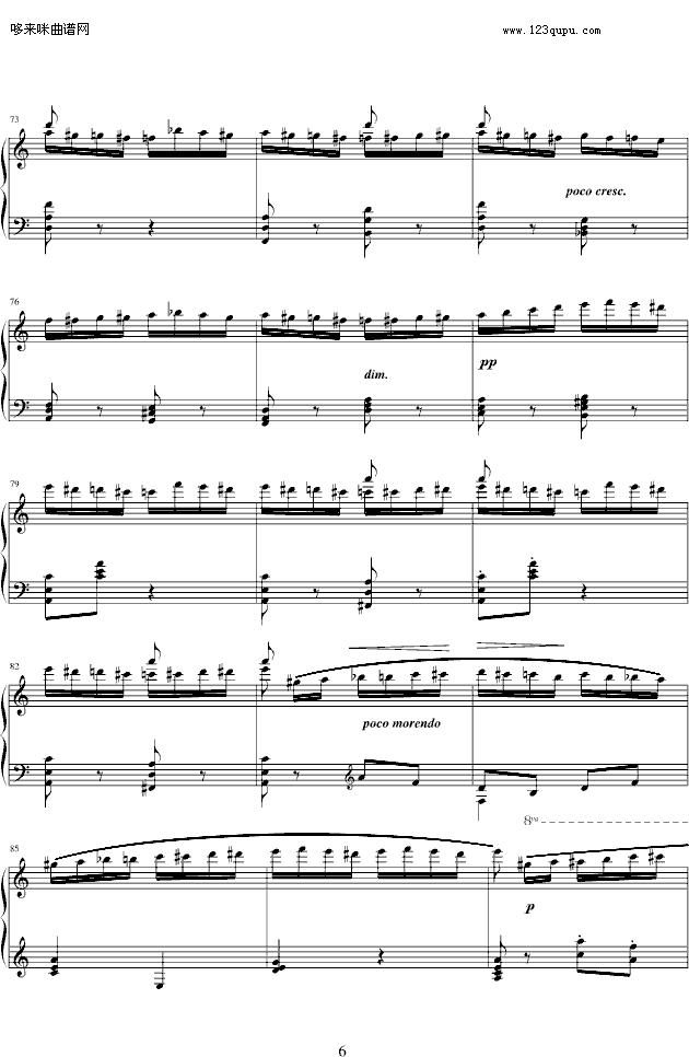 大黄蜂飞行-fantasy.j版-里姆斯基-柯萨科夫钢琴曲谱（图6）