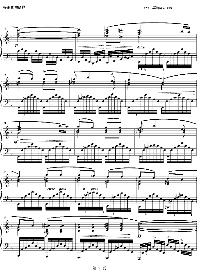 练习曲Op.740 No.12-车尔尼钢琴曲谱（图2）