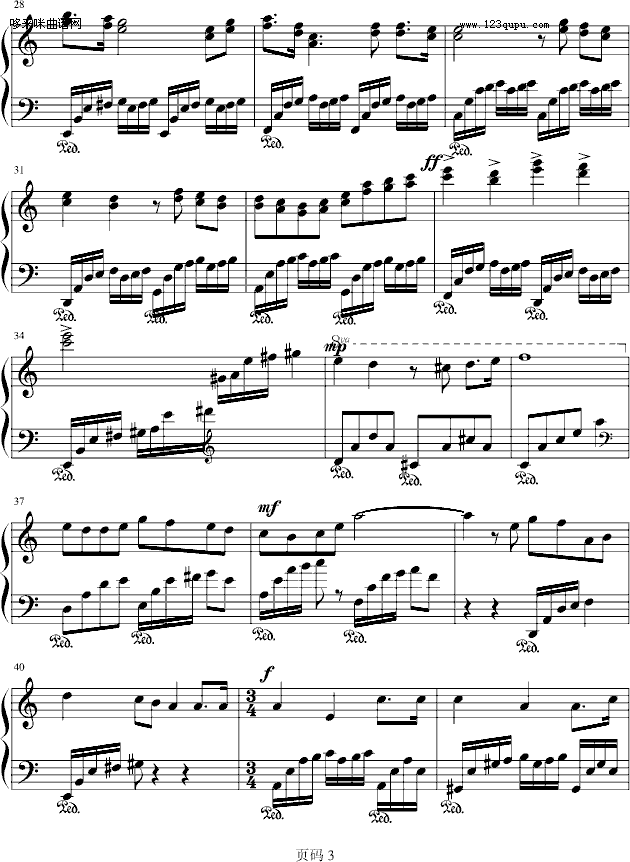 Clementine新年变奏曲-世界名曲钢琴曲谱（图3）