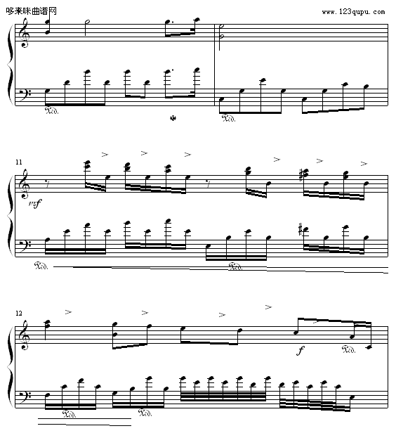 水边的阿狄丽娜-HK375-克莱德曼钢琴曲谱（图2）