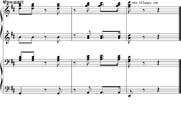 西班牙斗牛舞曲-（四手联弹）-马基纳钢琴曲谱（图10）