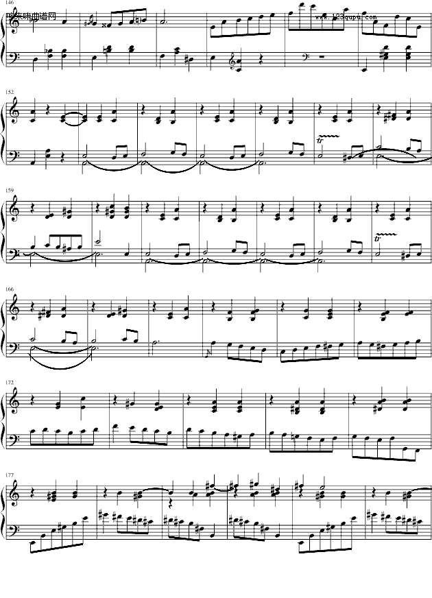 华丽圆舞曲第２首-肖邦钢琴曲谱（图5）