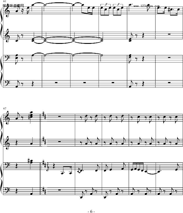 西班牙斗牛舞曲-（四手联弹）-马基纳钢琴曲谱（图6）