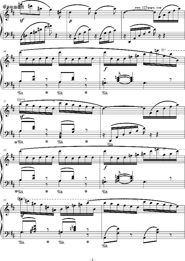 蝴蝶-windtsao-默克尔钢琴曲谱（图4）