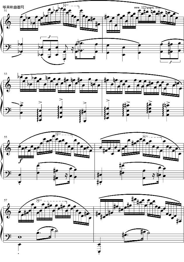 肖邦冬风练习曲-戈原版-肖邦钢琴曲谱（图7）