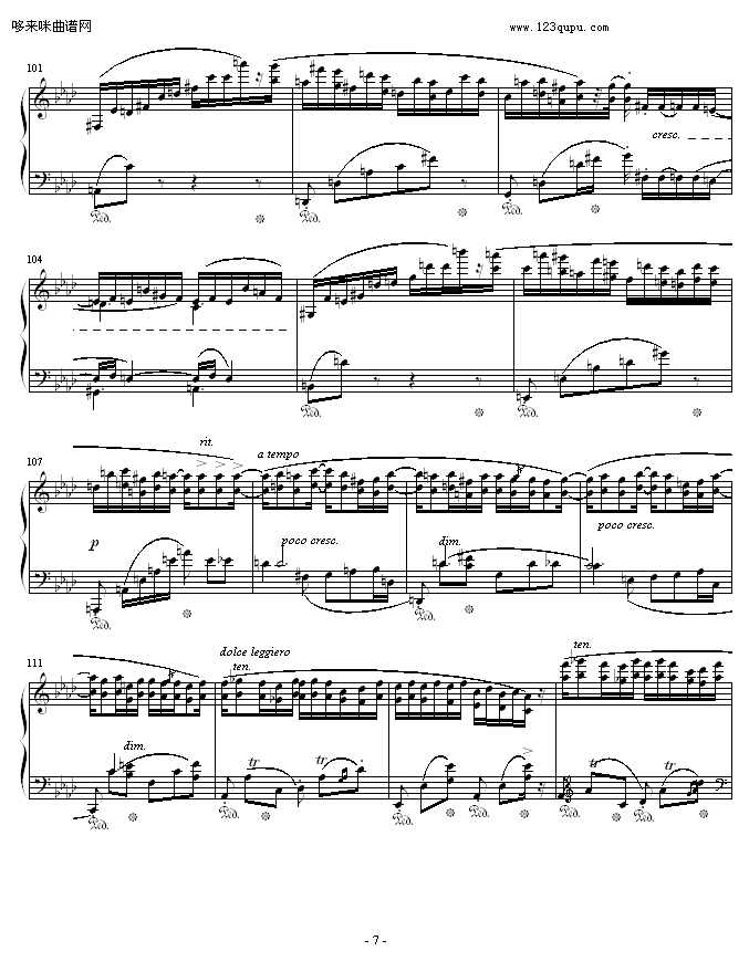 肖邦F小调第4叙事曲-肖邦钢琴曲谱（图7）