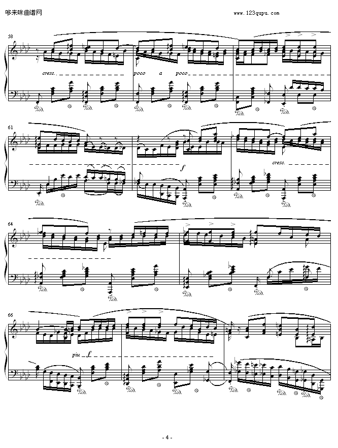 肖邦F小调第4叙事曲-肖邦钢琴曲谱（图4）