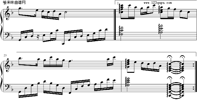红梅赞-中国名曲钢琴曲谱（图3）
