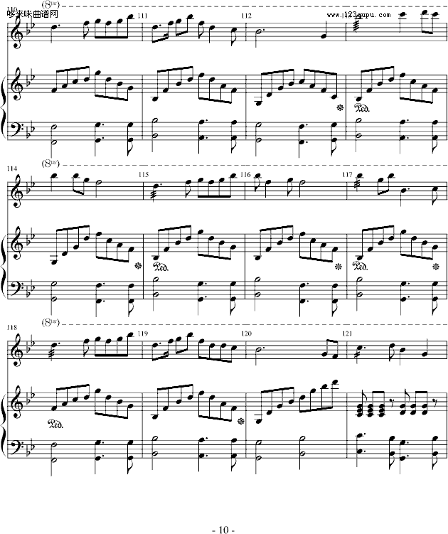 牧民新歌..-中国名曲钢琴曲谱（图10）