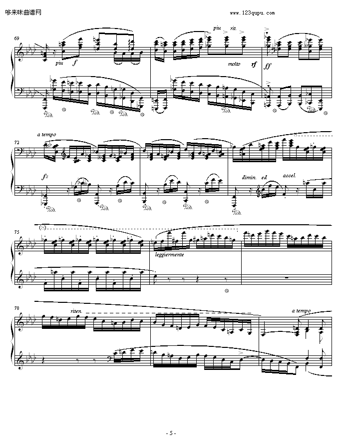 肖邦F小调第4叙事曲-肖邦钢琴曲谱（图5）