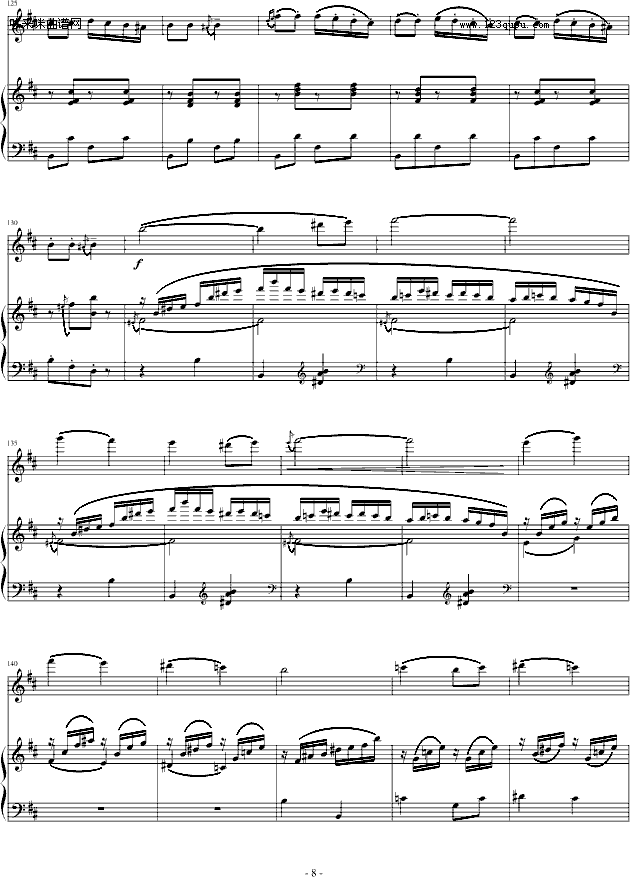 阳光照耀着塔什库尔干(钢琴+小提琴)-陈钢钢琴曲谱（图8）