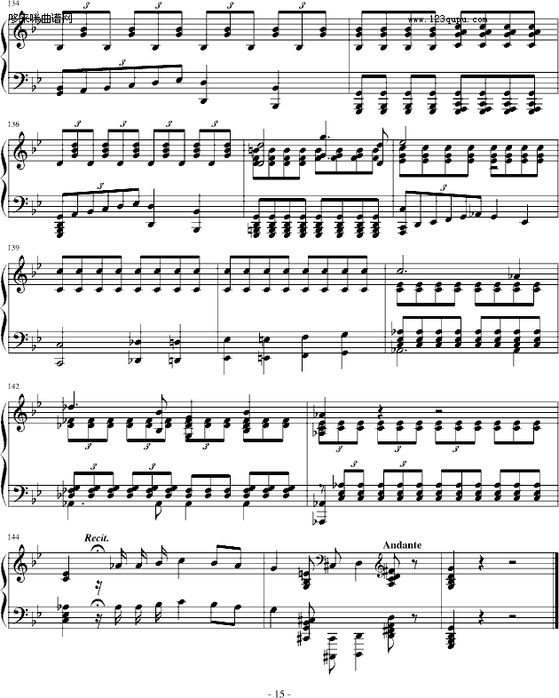 魔王-李斯特改变舒伯特曲-李斯特钢琴曲谱（图15）