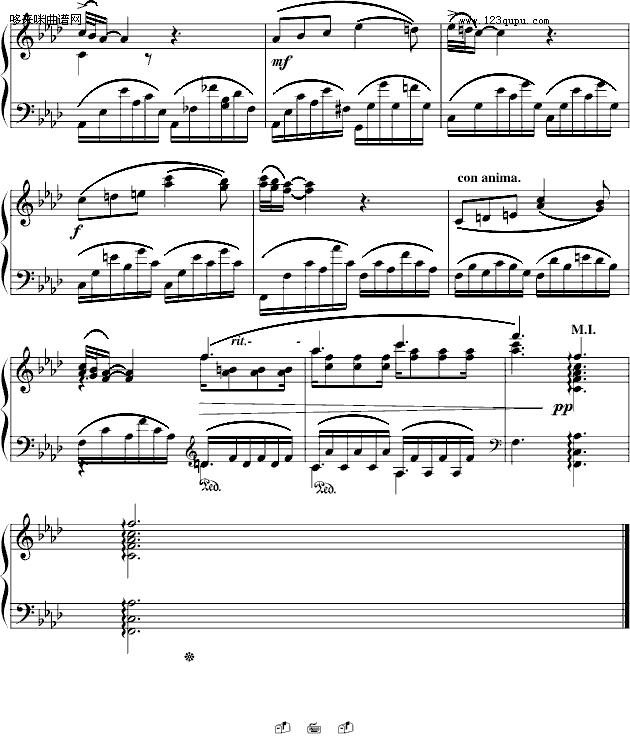 夜曲-法雅钢琴小品-法雅钢琴曲谱（图7）