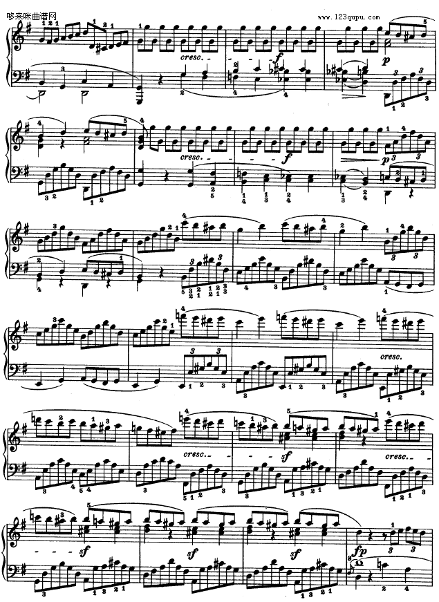 第十六钢琴奏鸣曲-（Op.31 No.1）-贝多芬钢琴曲谱（图20）
