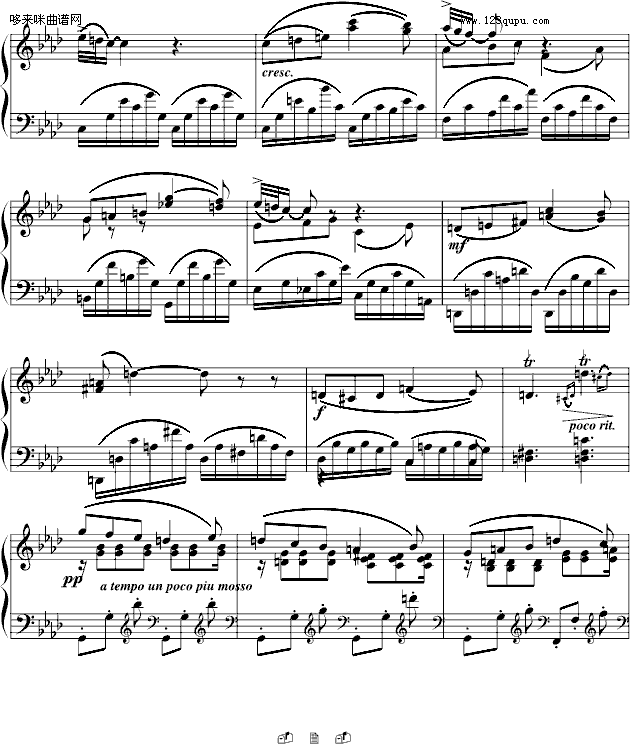 夜曲-法雅钢琴小品-法雅钢琴曲谱（图2）