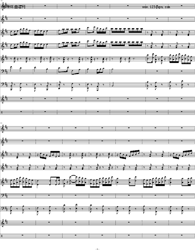 紫竹调（民乐合奏）-中国名曲钢琴曲谱（图6）