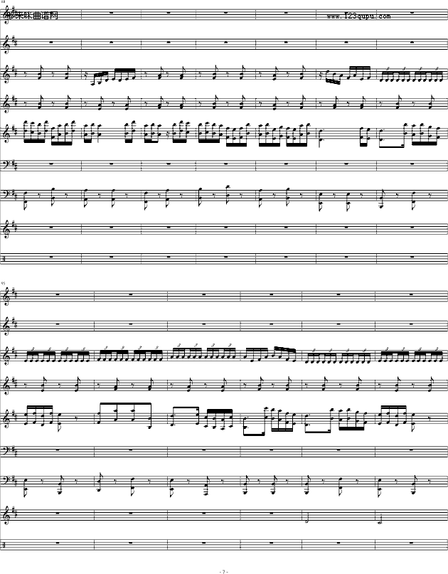 紫竹调（民乐合奏）-中国名曲钢琴曲谱（图7）
