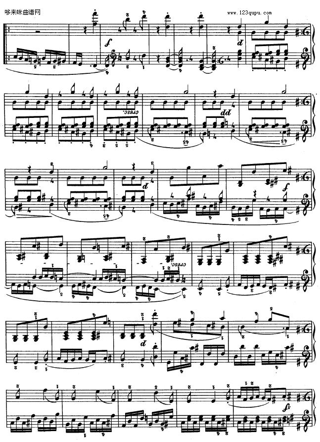 第十六钢琴奏鸣曲-（Op.31 No.1）-贝多芬钢琴曲谱（图3）