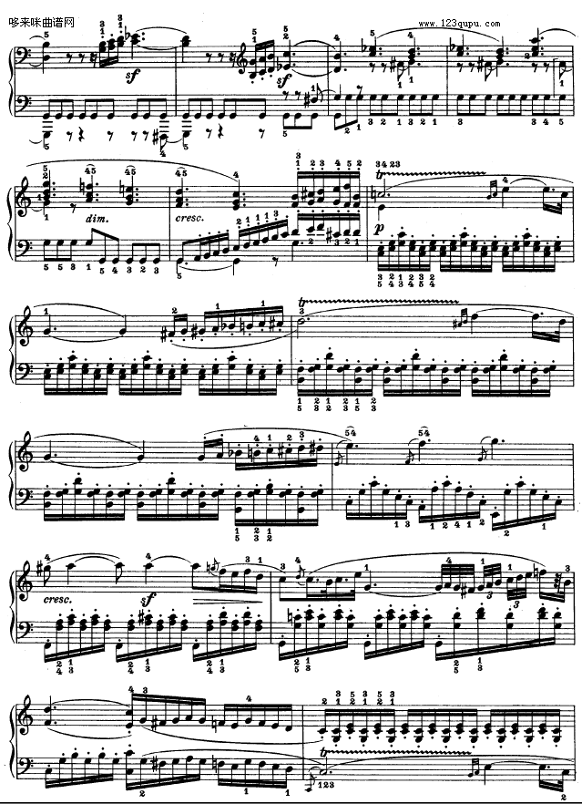 第十六钢琴奏鸣曲-（Op.31 No.1）-贝多芬钢琴曲谱（图13）