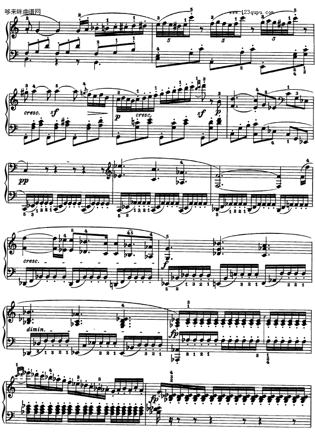 第十六钢琴奏鸣曲-（Op.31 No.1）-贝多芬钢琴曲谱（图11）