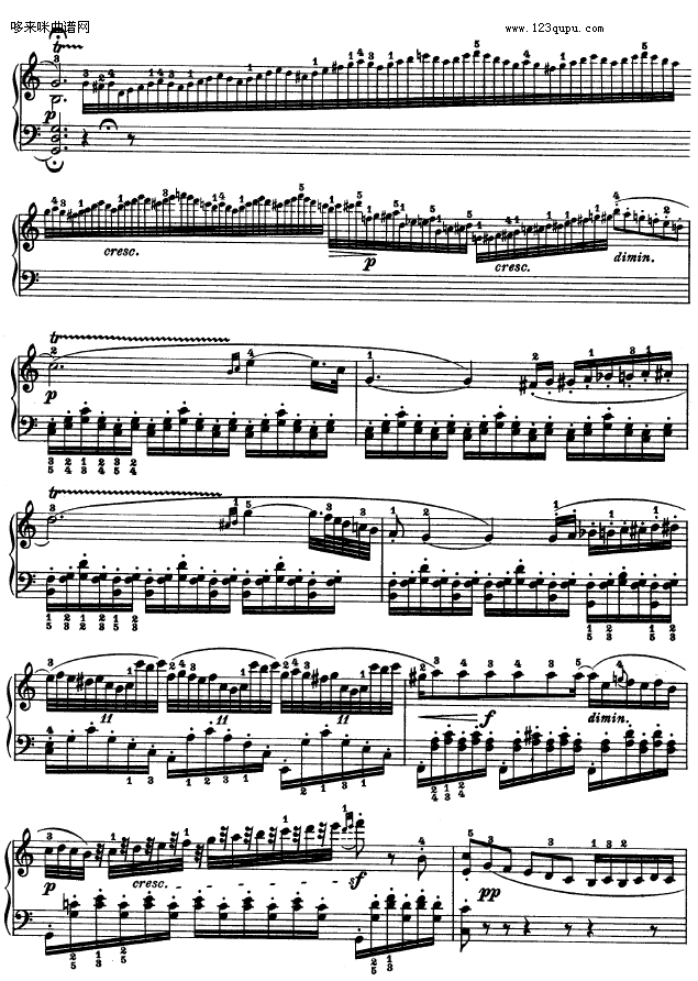 第十六钢琴奏鸣曲-（Op.31 No.1）-贝多芬钢琴曲谱（图15）
