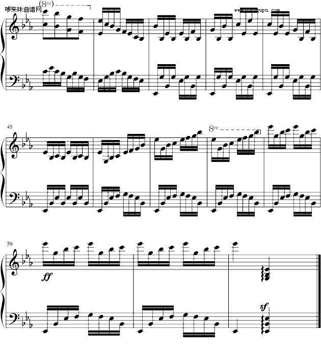 清风-幽雅的练习曲-中国名曲钢琴曲谱（图3）